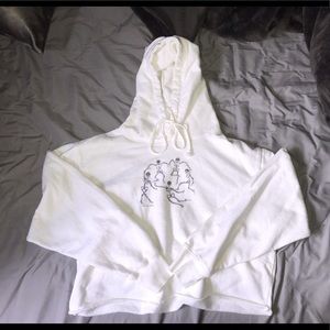 crop top hoodie
